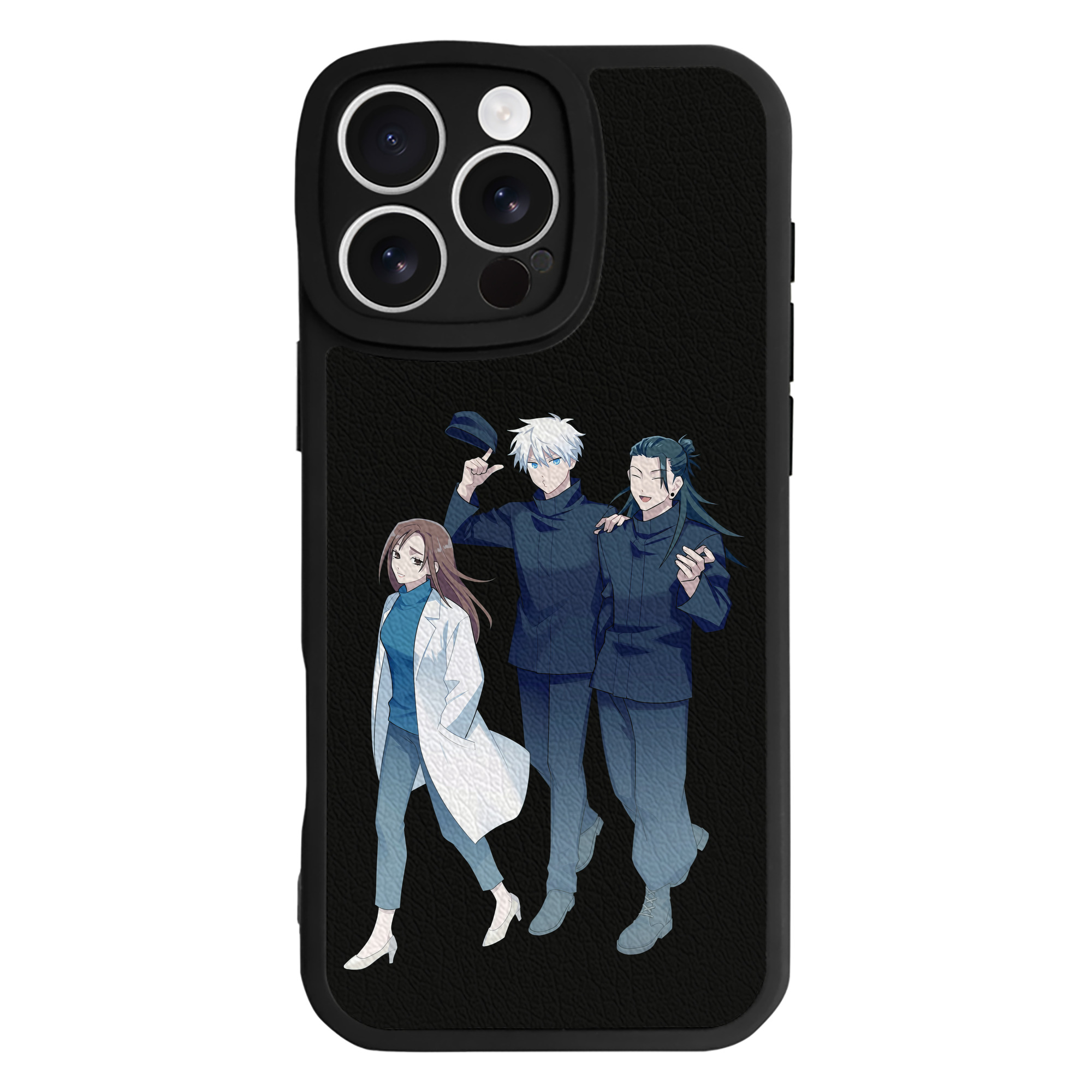 （画像用） 呪術廻戦 Jujutsu Kaisen 【iPhone 16シリーズ対応】シリコンスマホケース（レザー調） 材質：シリコン